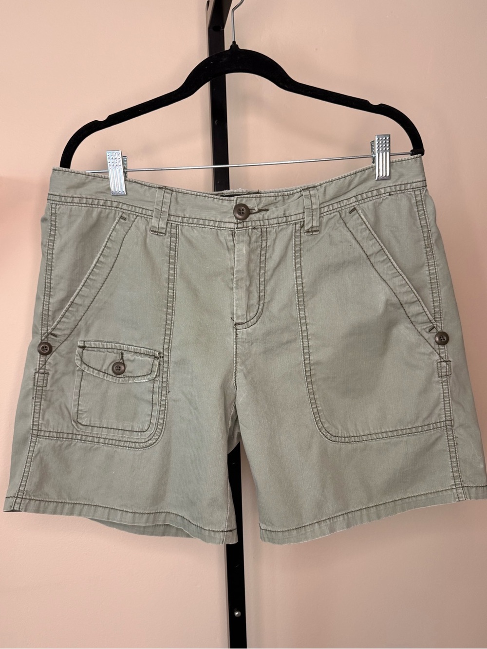 Polo Jean CO Ralph Lauren Olive Green shorts w Pockets Size 10
